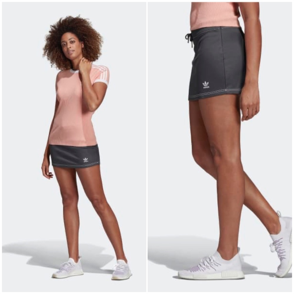 Adidas Athletic Skirt Trefoil Logo Athleisure Festival Spring  NWT Large